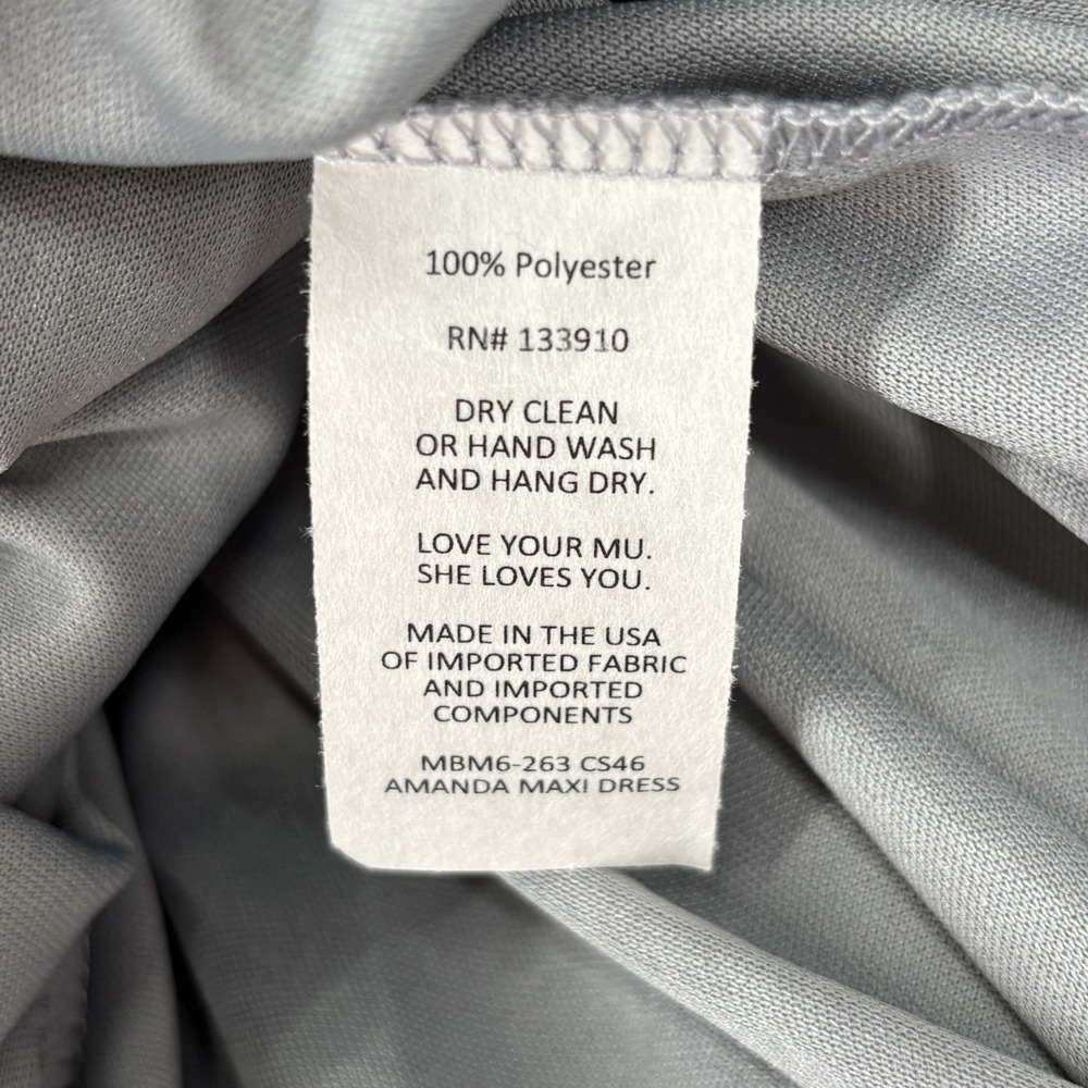 Show Me Your Mumu Amanda Open Back Maxi Dress Soft Charcoal Size Large Wedding - Picture 7 of 8